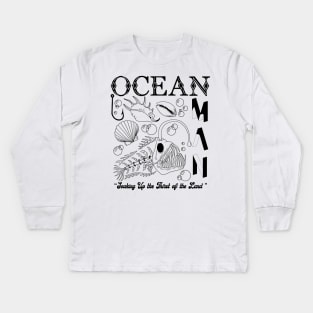 "Ocean Man" Ween Design Kids Long Sleeve T-Shirt